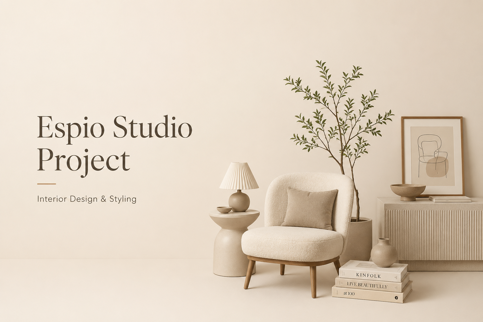 Banner Espio Studio Project – thiết kế nội thất tối giản, tinh tế